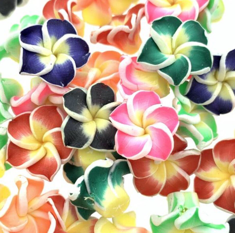 Polymeer grote bloemen