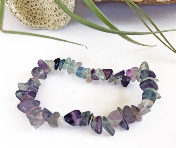 Fluorite Chip Bracelet