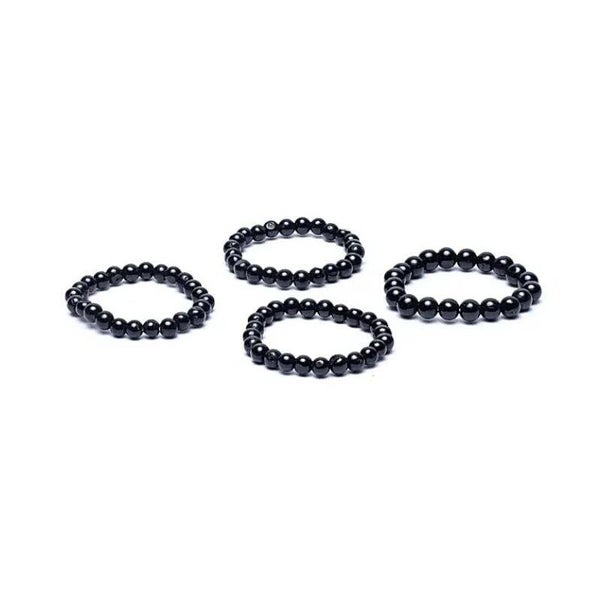 Black Tourmaline Beaded Ring