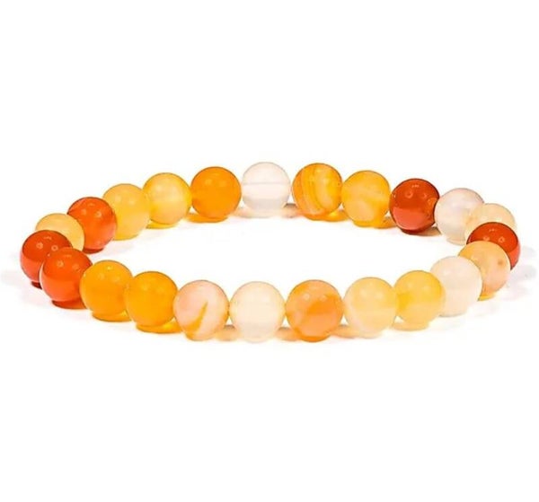Carnelian Beaded Bracelet