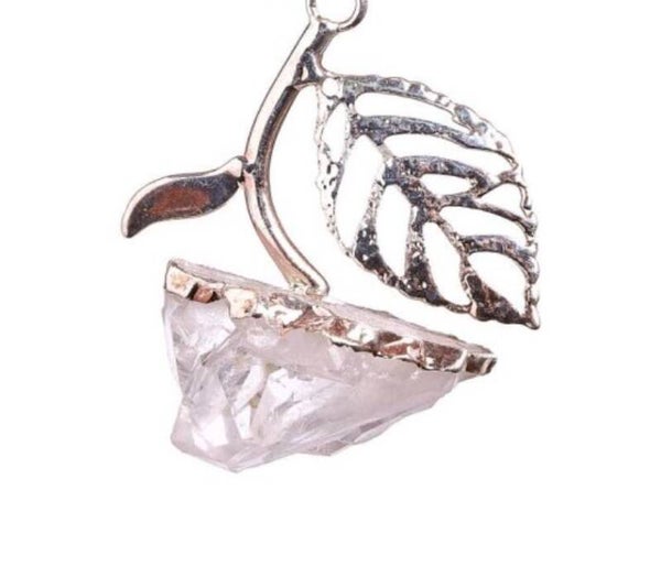 Clear Quartz Flower Pendant