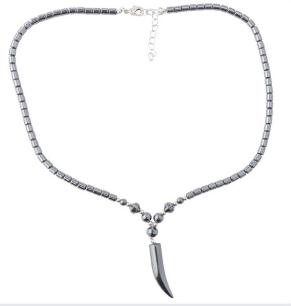 Hematite Claw Pendant