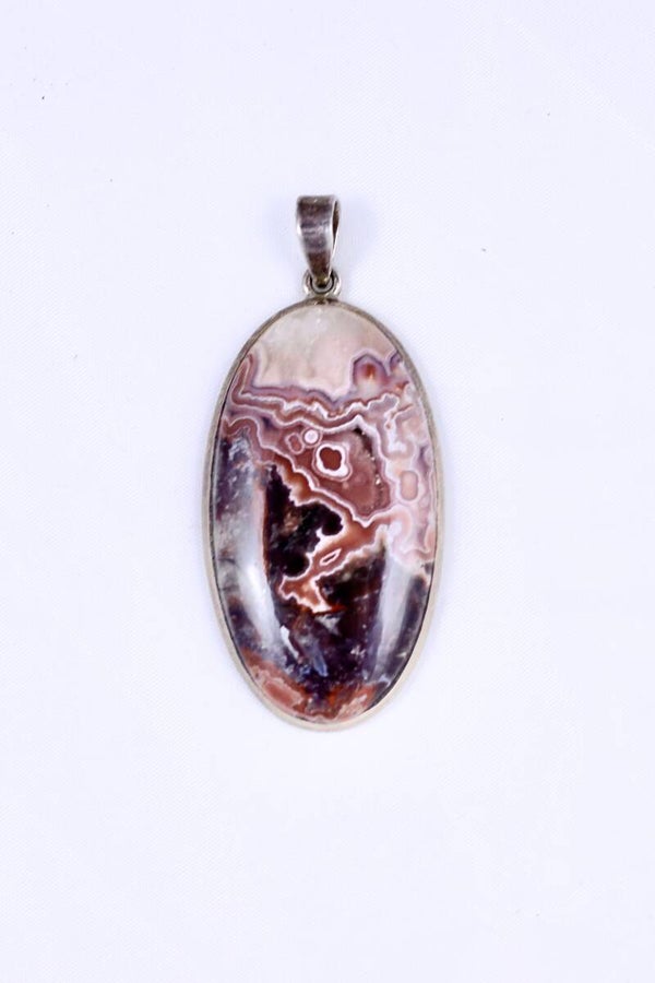 High Grade Agate with Druzy pendant
