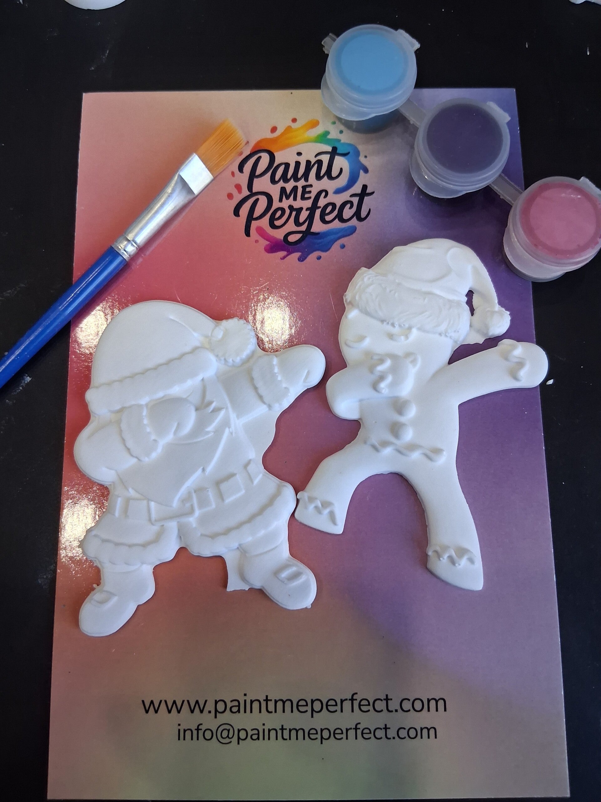 'Dabbing' Santa & Gingerbread Boy Kit