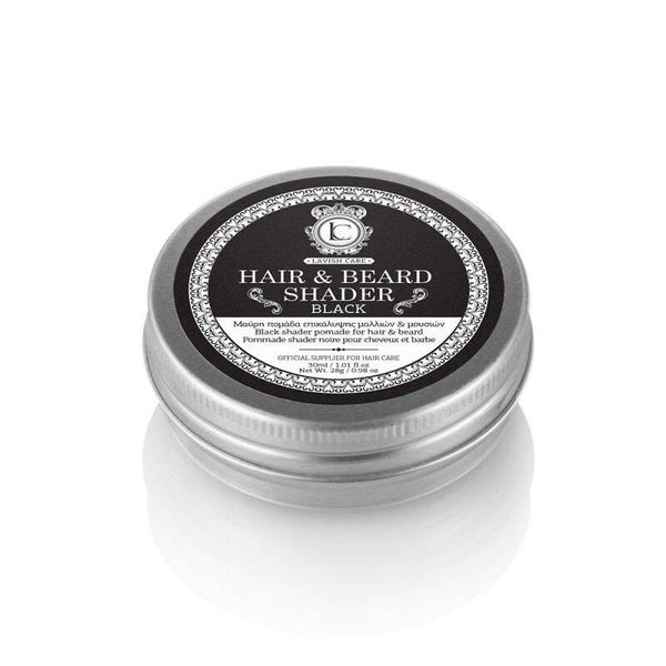 BLACK BEARD EN HAIR SHADER POMADE Pomade met zwarte kleur voor de baard 30ml