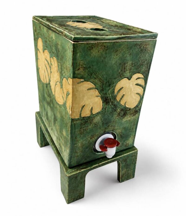 WINEBOX - Green / Golden leaves
