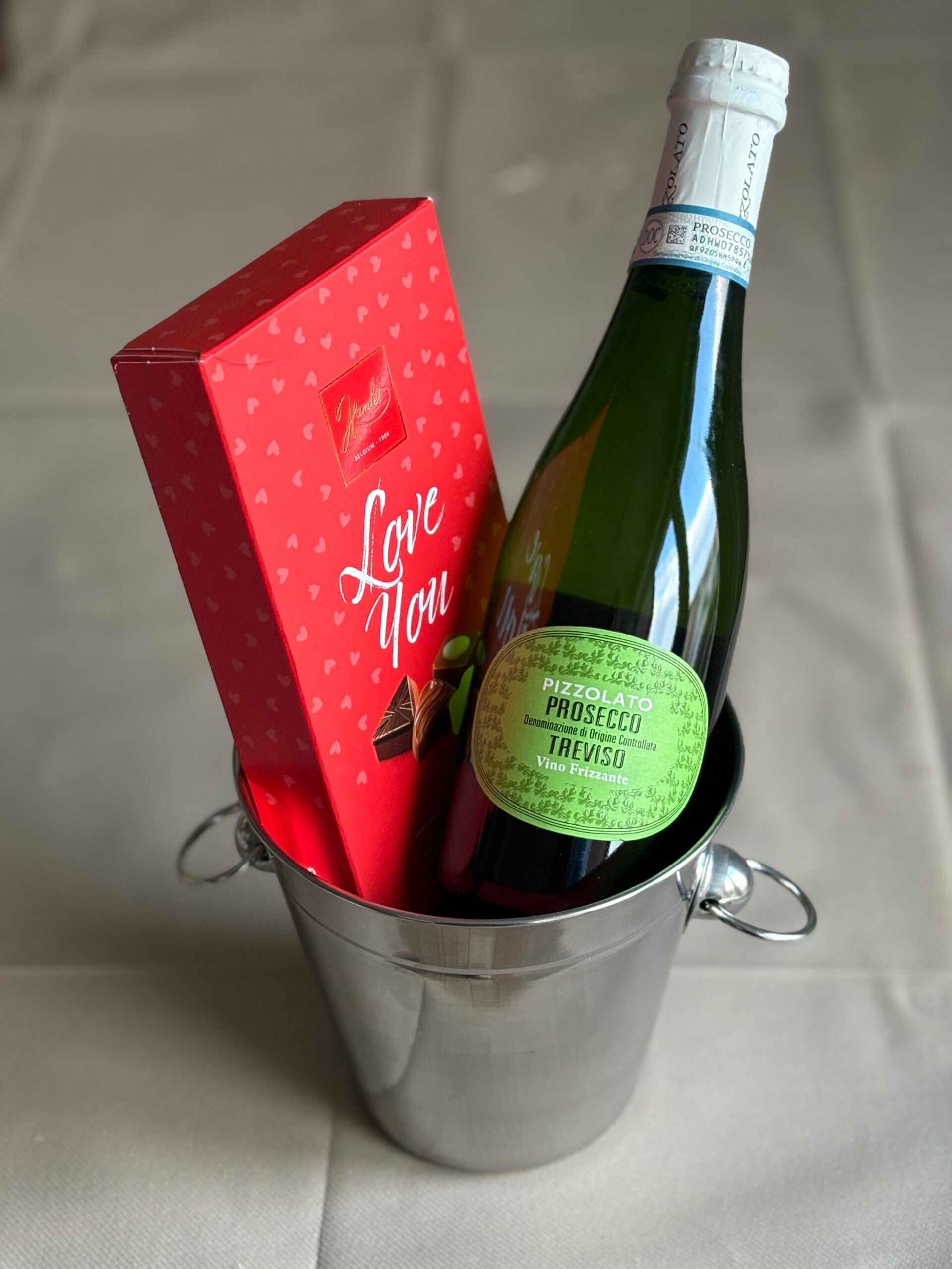 "Panier" sceau à champagne -prosecco - pralines