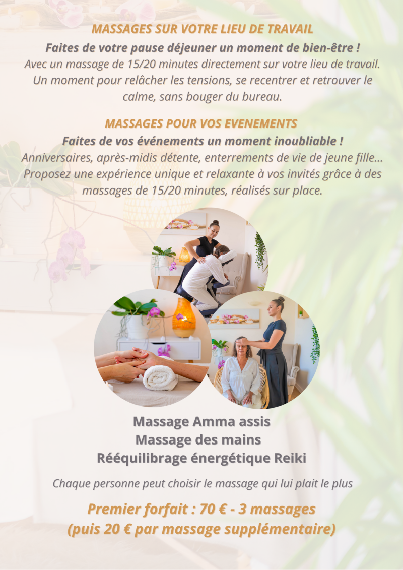 Flyer Massages bien-être sur Saran 45770