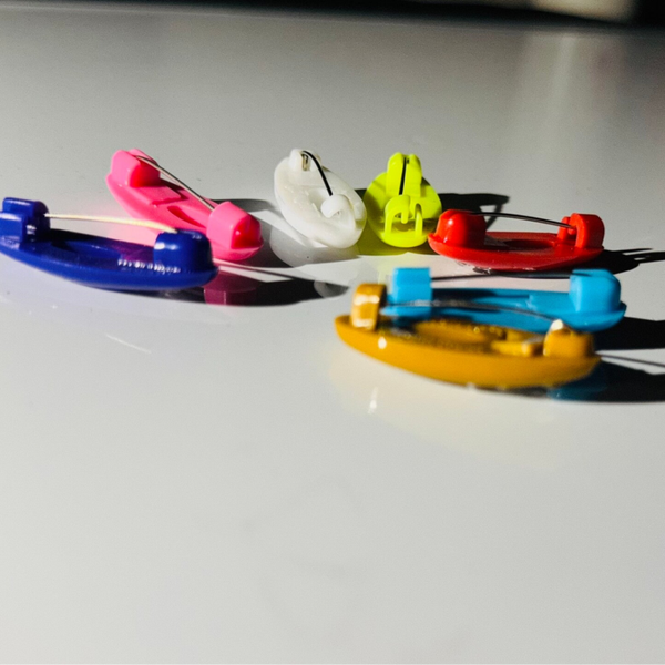 Colorful 6pcs Pins Plastic Cover Hijab Pin for Women Muslim Girls