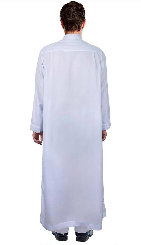 Elegant Men’s Islamic Thobe…. modest middle eastern robe with Kaftan style