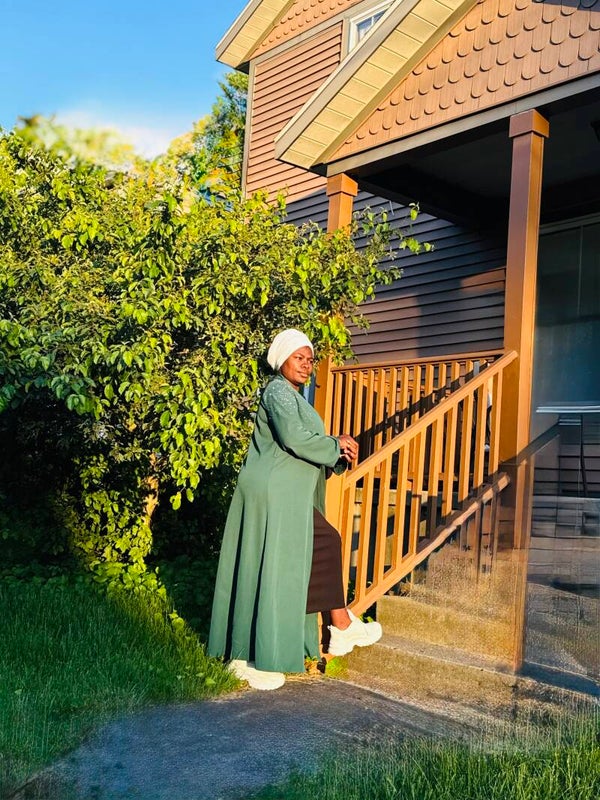 Emerald Grace Two-Piece Abaya Set