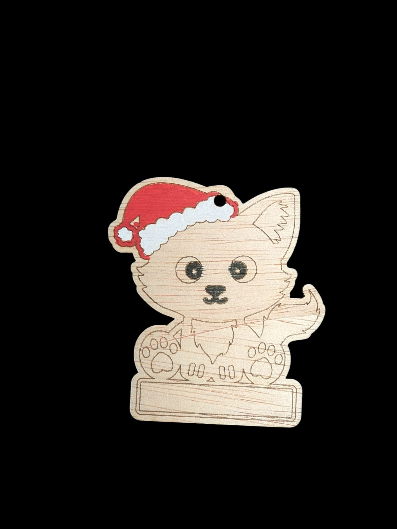 Kerstbal Kat met naam