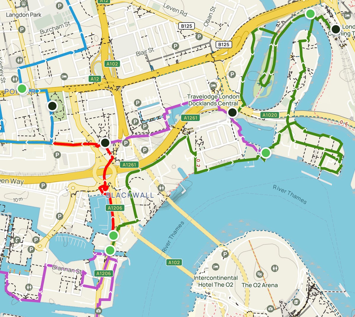 4 B. DOCKLANDS (2): alongside the THAMES PATH. LIMEHOUSE, ISLE OF DOGS ...