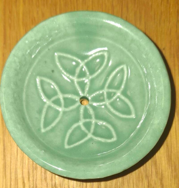 Keramikhalter Räucherstäbchen rund