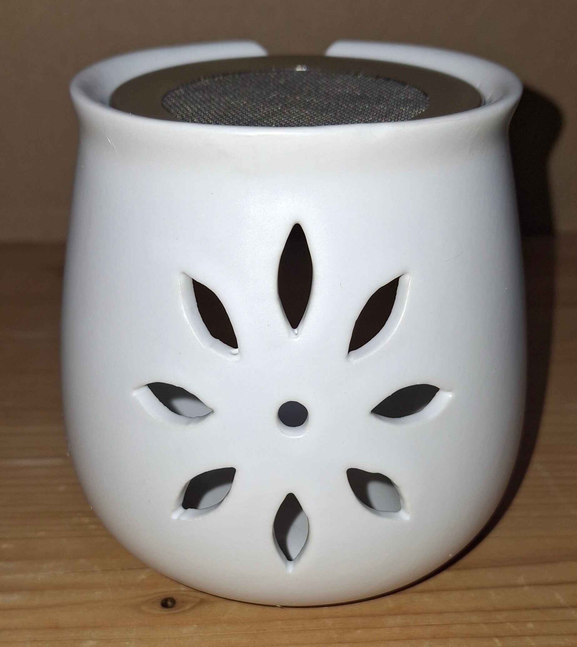 Räucherstövchen aus Ton "Blume" mit Sieb