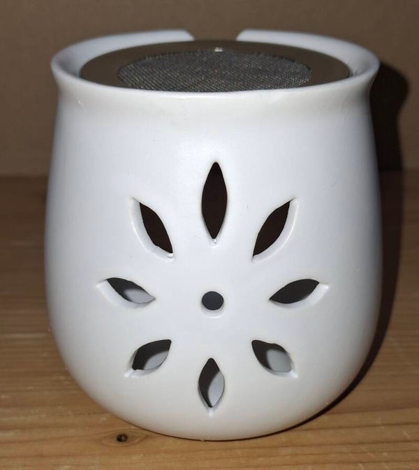 Räucherstövchen aus Ton "Blume" mit Sieb