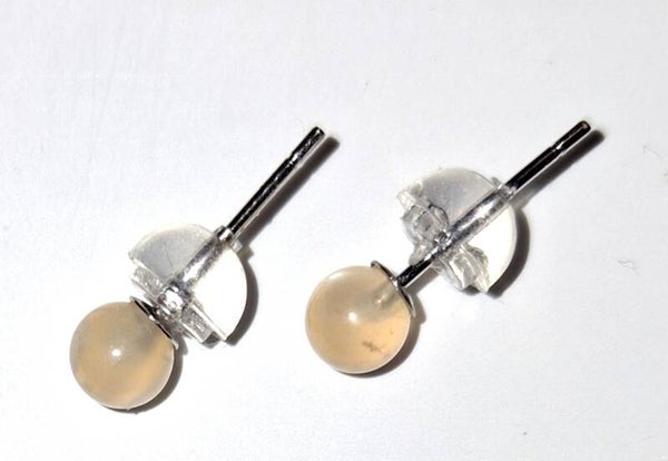 Ohrstecker Mondstein 4mm