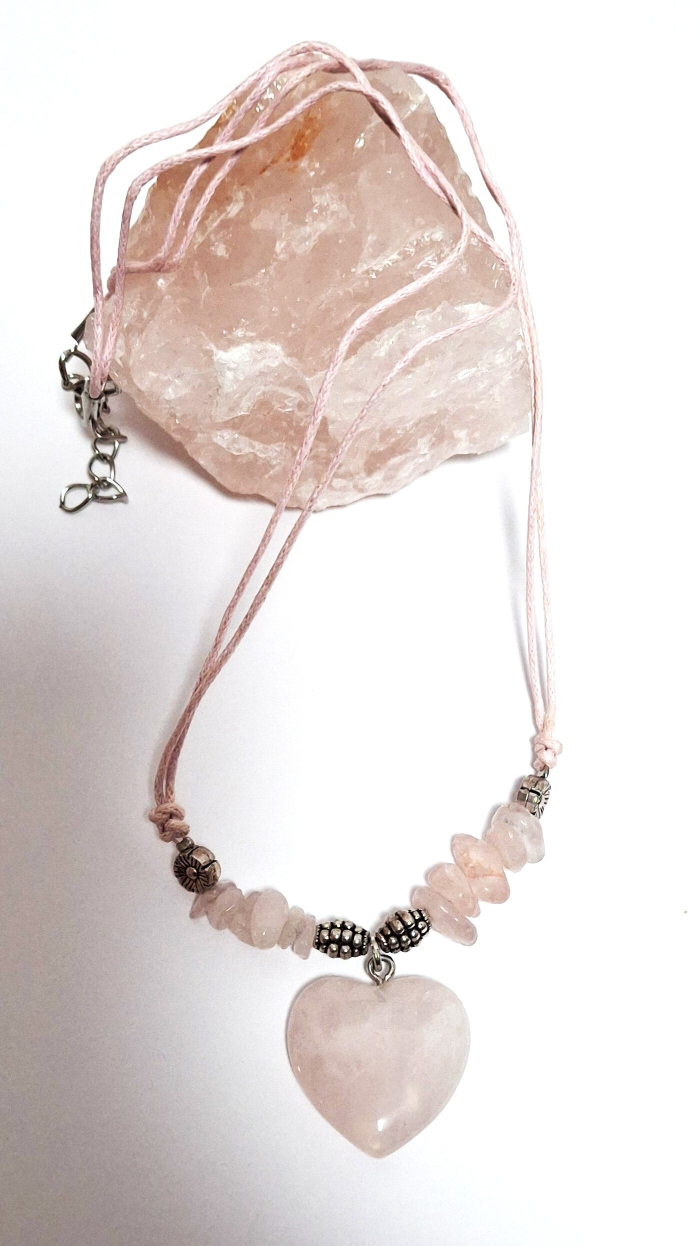 Herz-Collier Rosenquarz