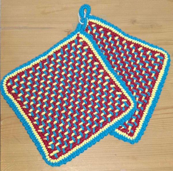 Topflappen gehäkelt