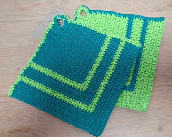 Topflappen gehäkelt