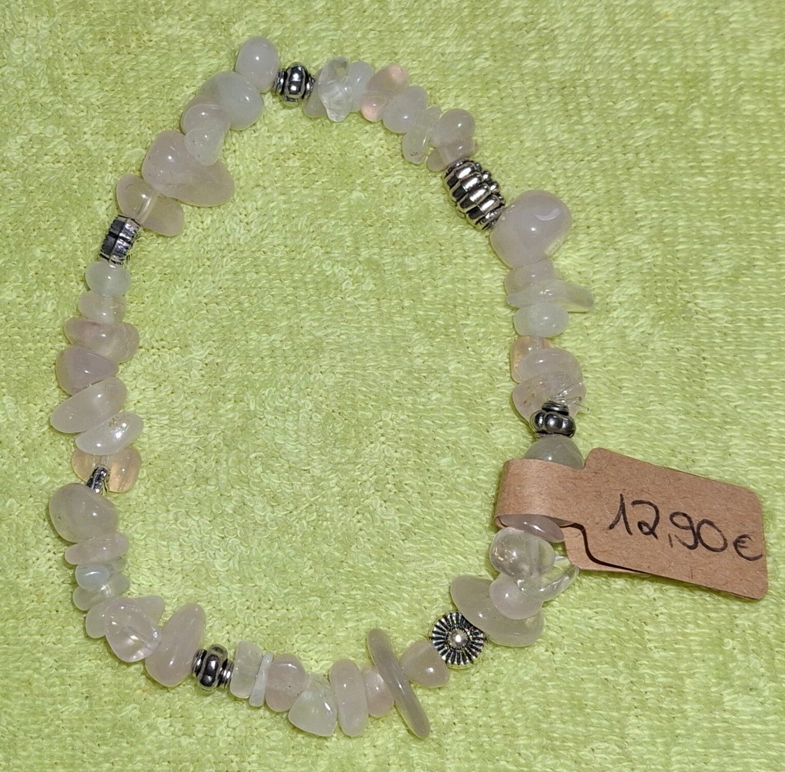 Splitterarmband Rosenquarz