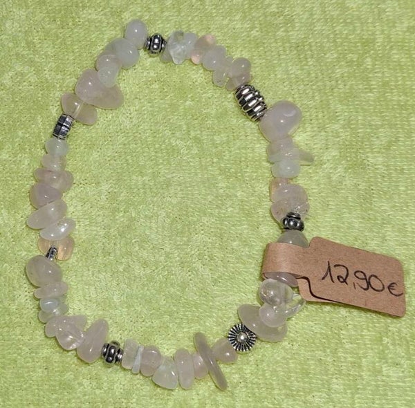 Splitterarmband Rosenquarz