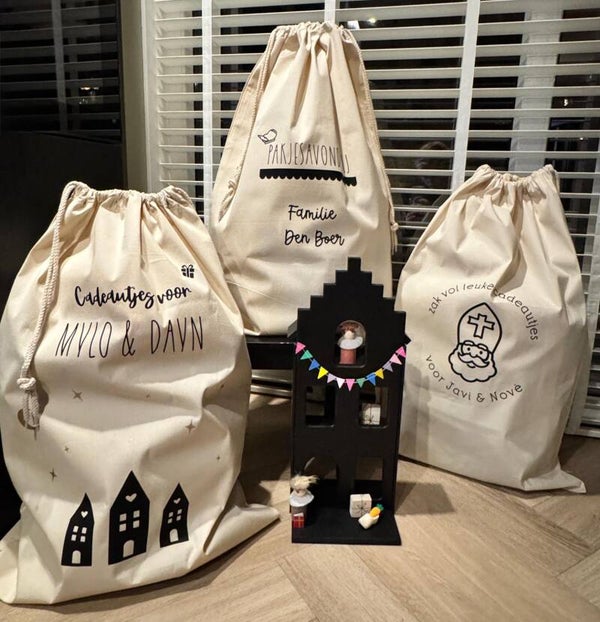 Sinterklaas (katoenen) kado zak