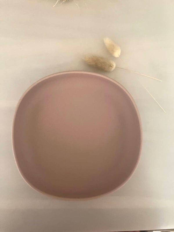 Siliconen boterham bordje - Little Jo - Oud Roze