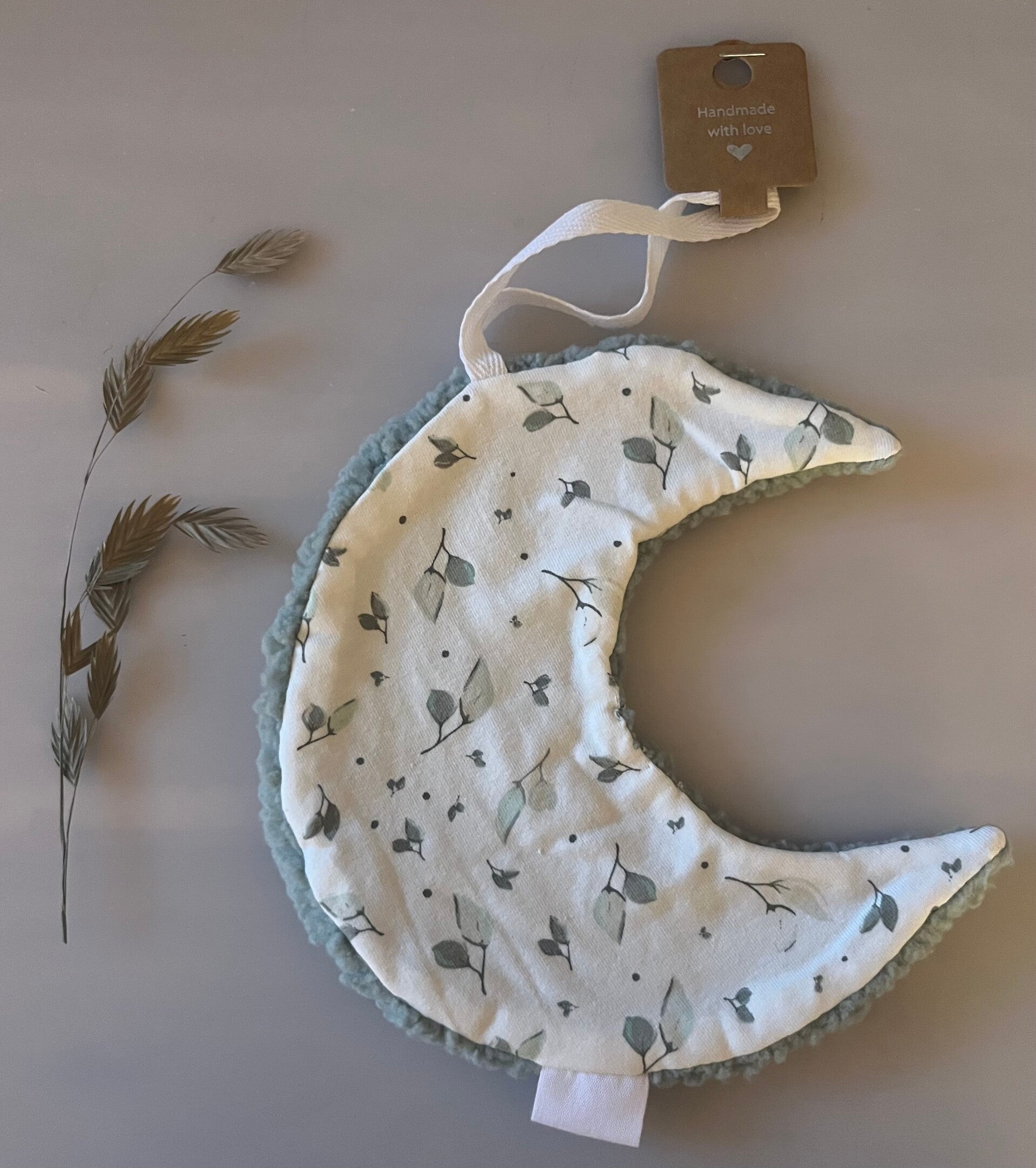 Speendoekje maan dubbelzijdig twijgje oud groen