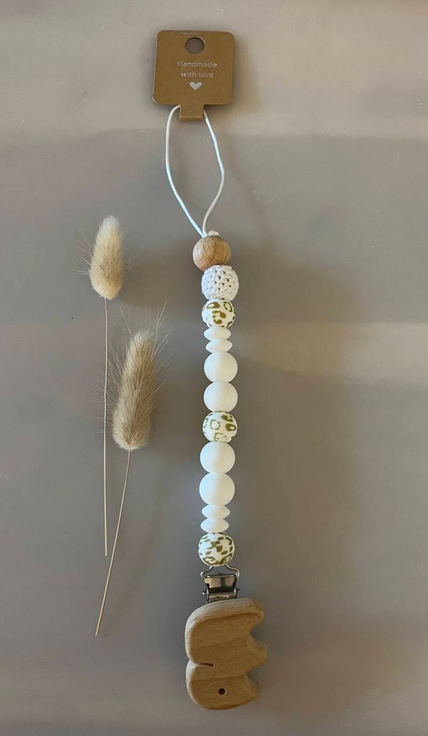 Speenkoord siliconen wit