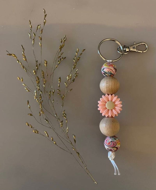 Sleutelhanger pink colours