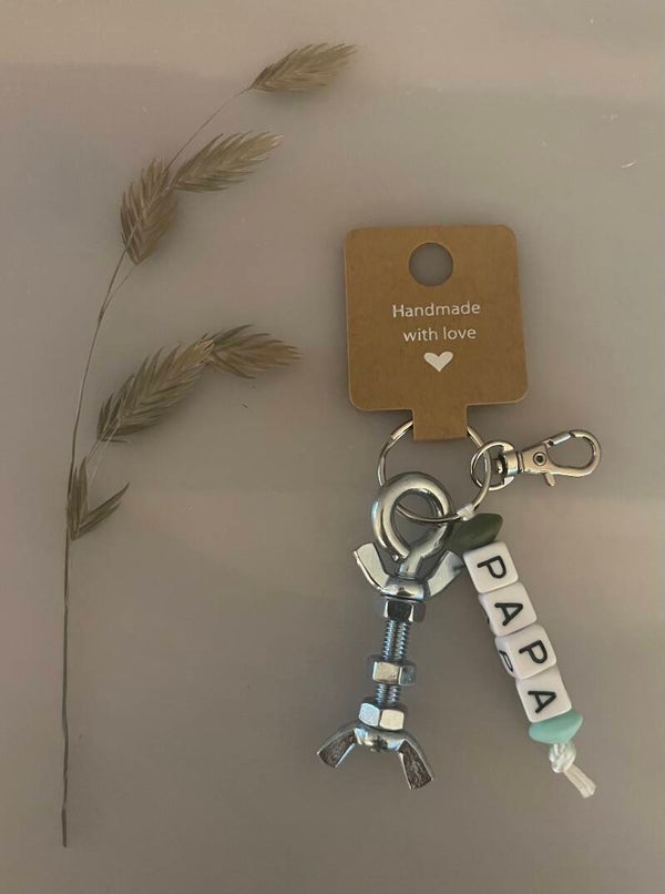 Sleutelhanger papa - groen