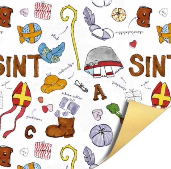 Sinterklaas print wit