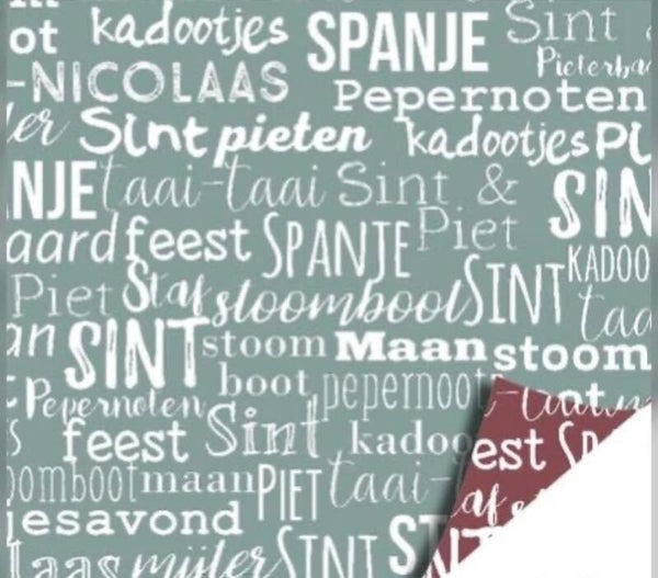 Sinterklaas- tekst oud groen