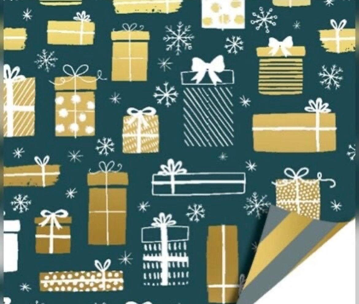 Christmas presents green