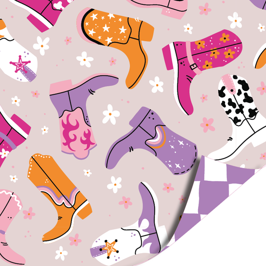Lucky boots az grid purple
