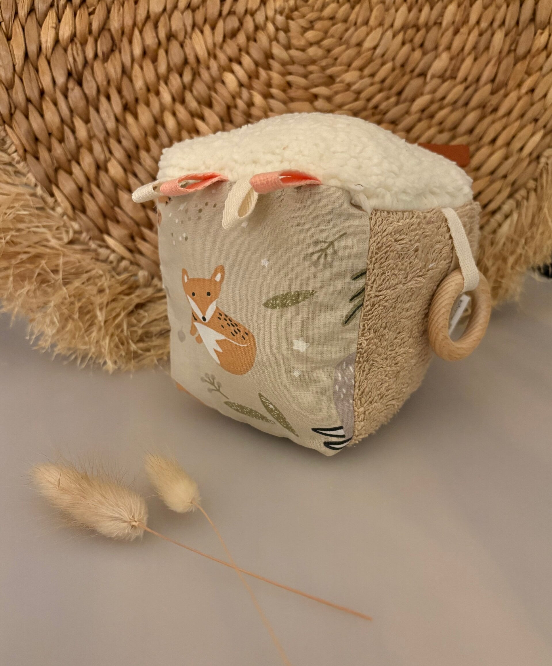 Speelkubus beige jungle