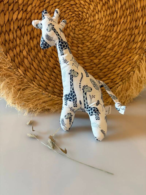 Girafje blauw/zwart girafjes