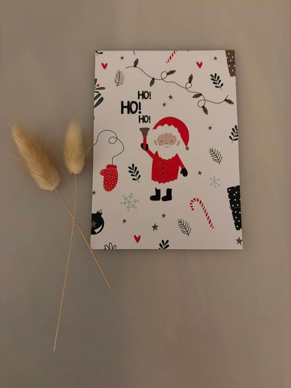 Kerstkaart - A6 - “Ho ho ho”
