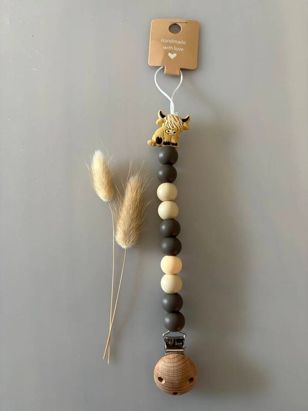 Speenkoord bruin/beige schotse hooglander