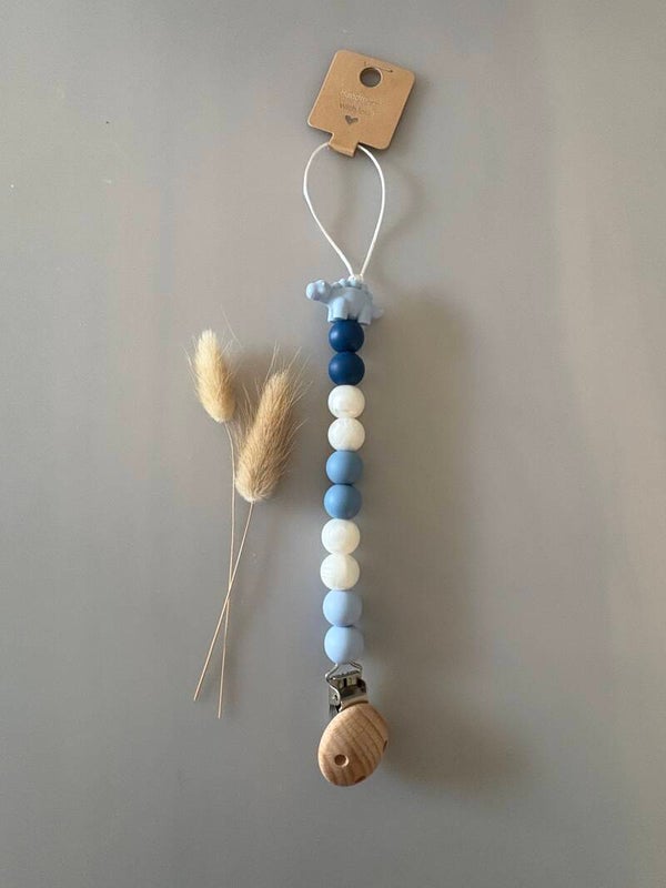 Speenkoord blauw dino