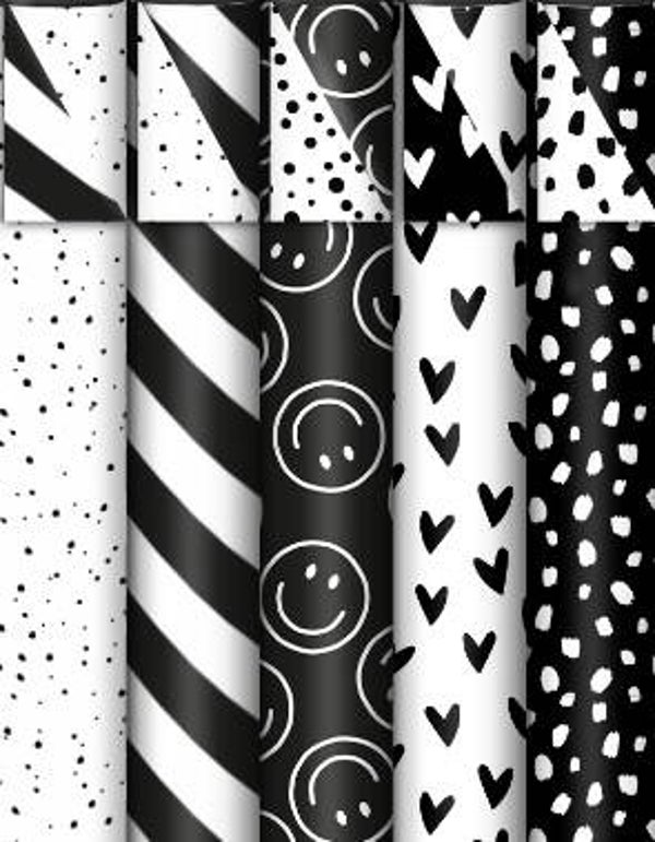 Cadeaupapier Zwart & Wit