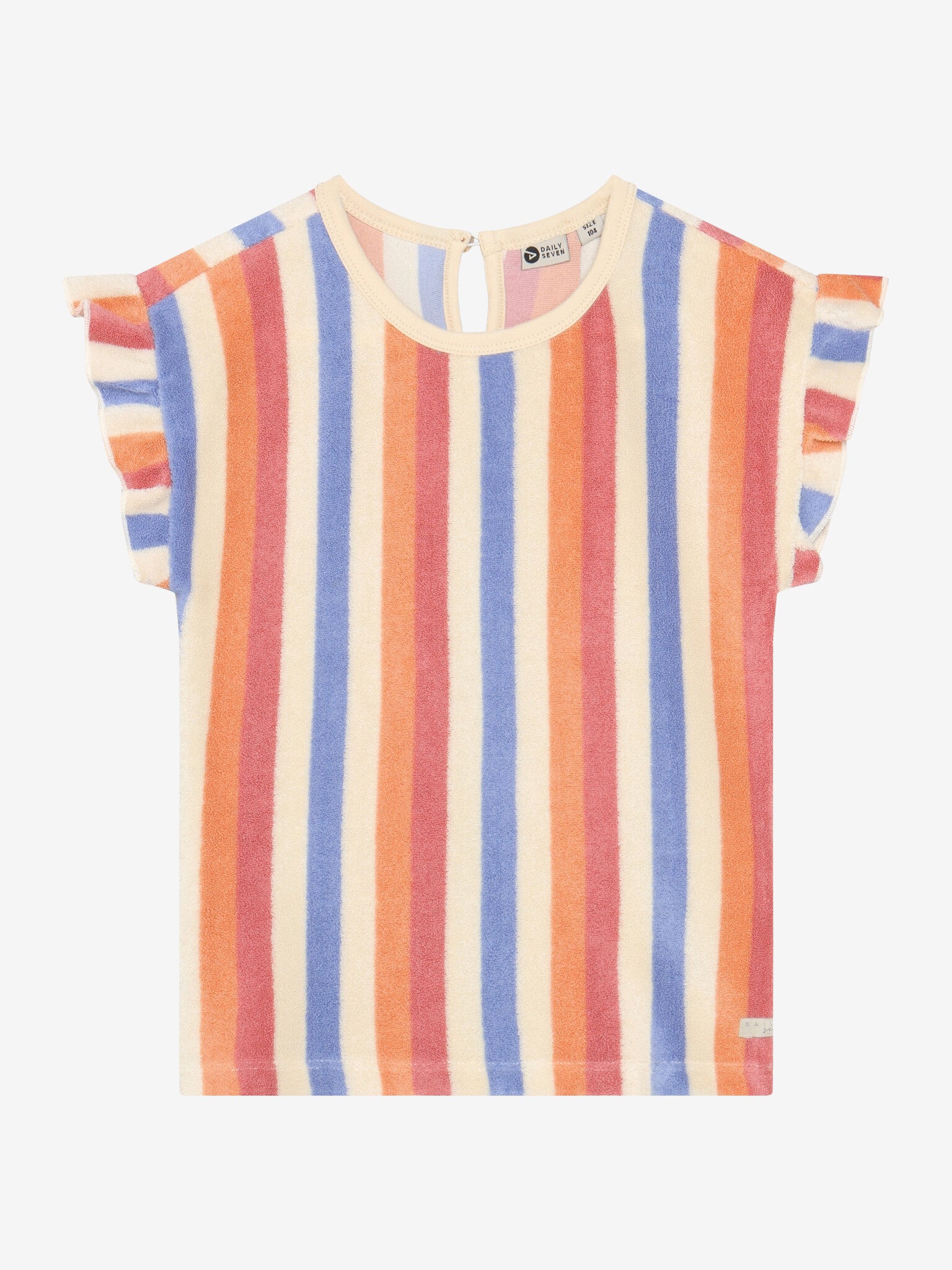 T-shirt éponge ligné