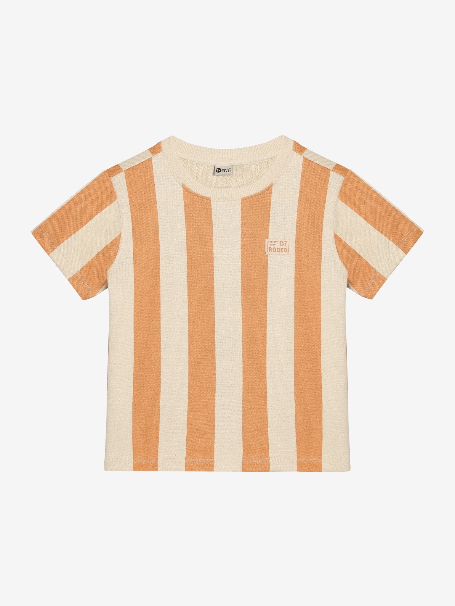 T-shirt ligné orange
