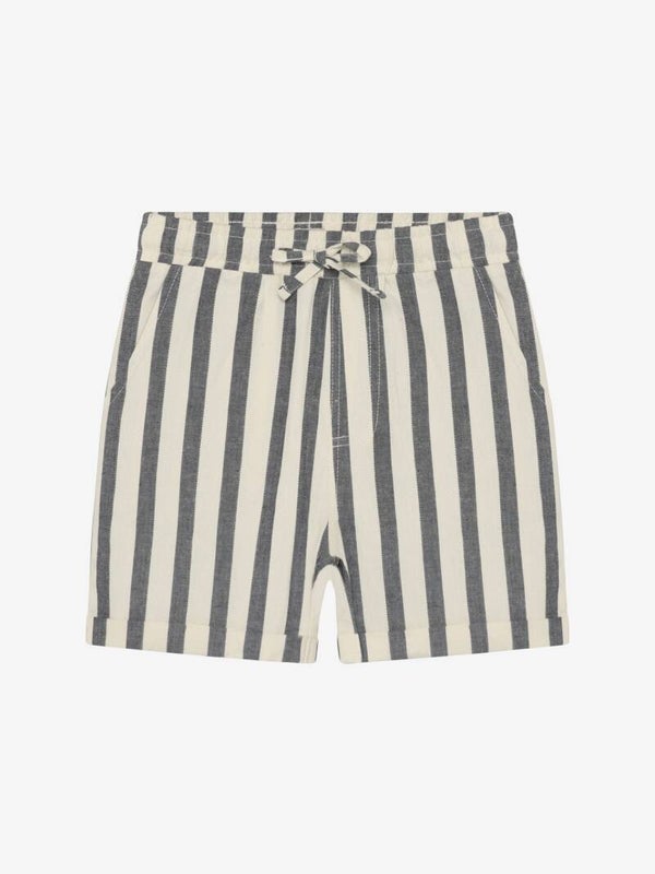 Short ligné bleu/créme