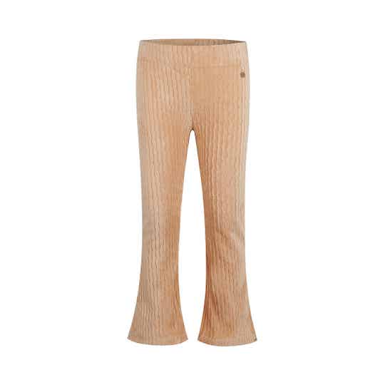 Pantalon velour rose claire