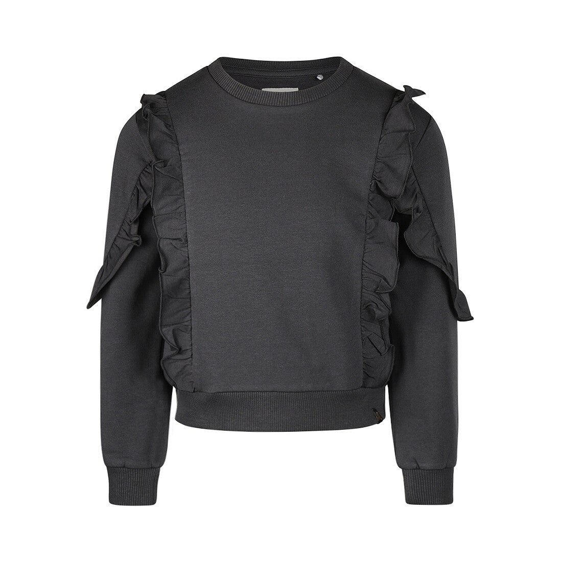 Pull froufrou noir