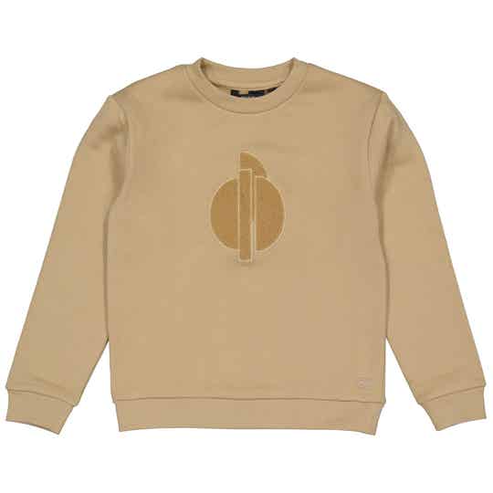 Sweat beige logo teddy