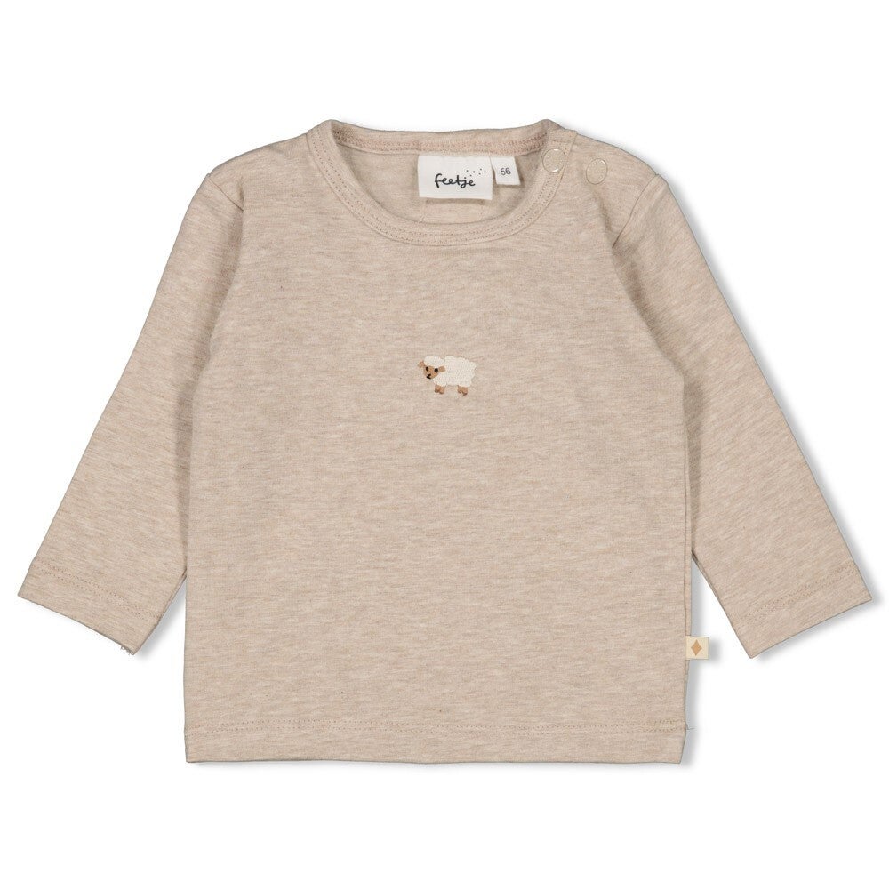 T-shirt taupe Sleepy sheepy