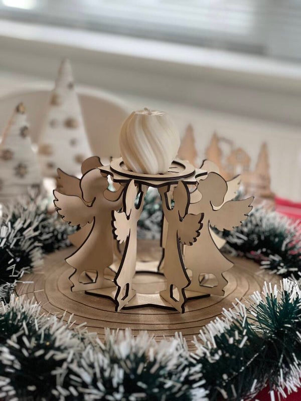 Houten theelichthouder – Warmte in elk hoekje